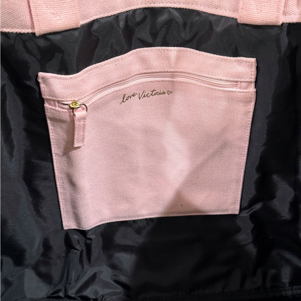 NEW Victoria's Secret Pink Sequin * LOVE * Tote Bag - Picture 9 of 12